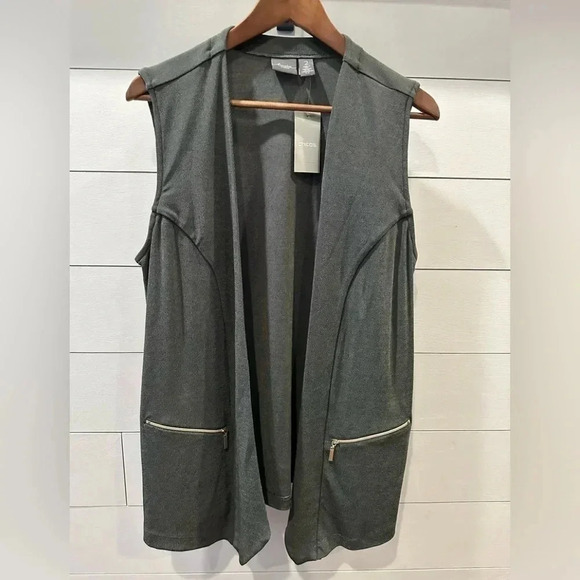Chico’s TRAVELERS CLASSIC
Zipper Vest- size 2 - Picture 1 of 5